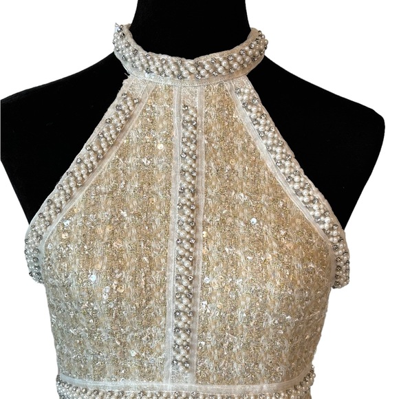 Stunning Beaded Sequin Tweed Dress Small - Picture 5 of 9